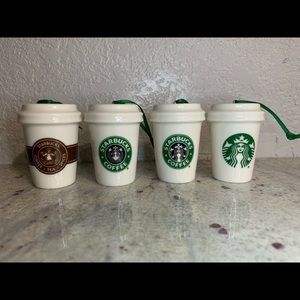 Starbucks ornaments 2.5 in tall